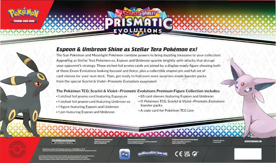 Pokemon TCG Scarlet & Violet: Prismatic Evolutions Premium Figure Collection